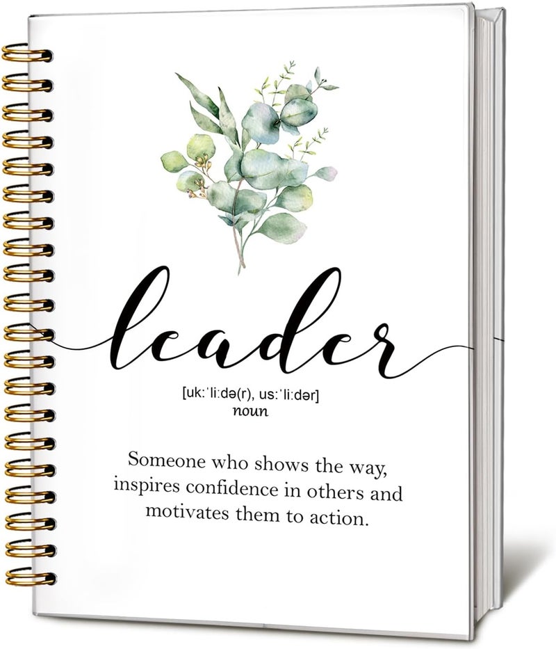 WLIANG LIANHW Leader Gifts Notebook, Appreciation Gift for Leaders, Work Notebooks for Note Taking, Work Journal for Women Men Coworkers, Leader Definition Journals for Writing,Office Spiral Notebook 5.5x8.3 Inch - Image 1